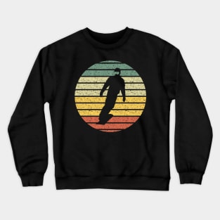 Snowboard Silhouette Vintage Crewneck Sweatshirt